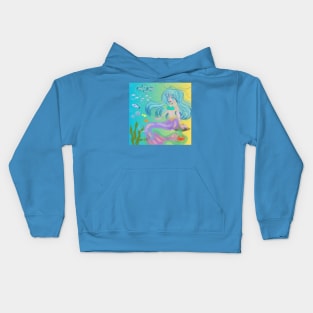 Anime Japanese cartoon style,mermaid Kids Hoodie